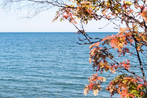 Foto lago baikal in estate e in autunno