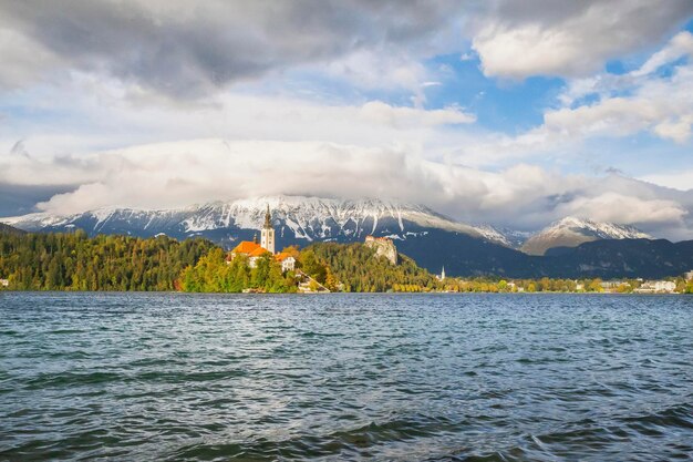 Lake Bled In Julische Alpen, Herfst Slovenië