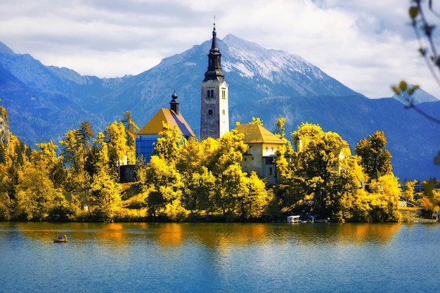 Lake Bled with the Assumption of Mary Pilgrimage Church