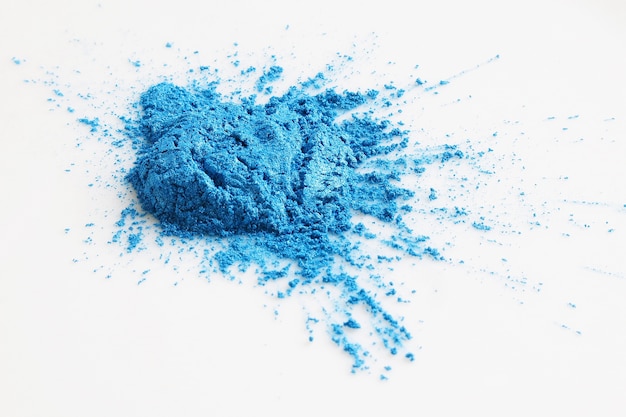 Photo the lake blue mica powder is a kind of non metallic minerals.