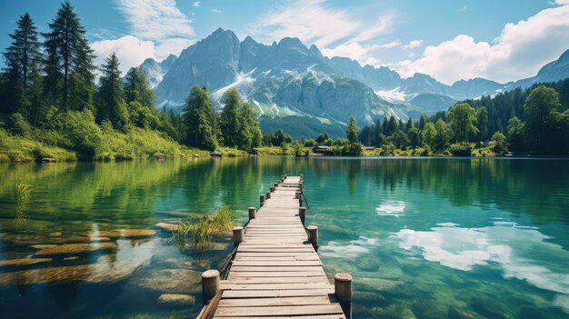 Foto lake braies gratis foto hd achtergrond