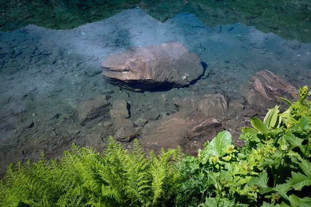Фото Озеро дукка-рыбка на склонах хребта аркасар на северном кавказе архиз карачайчеркесия россия