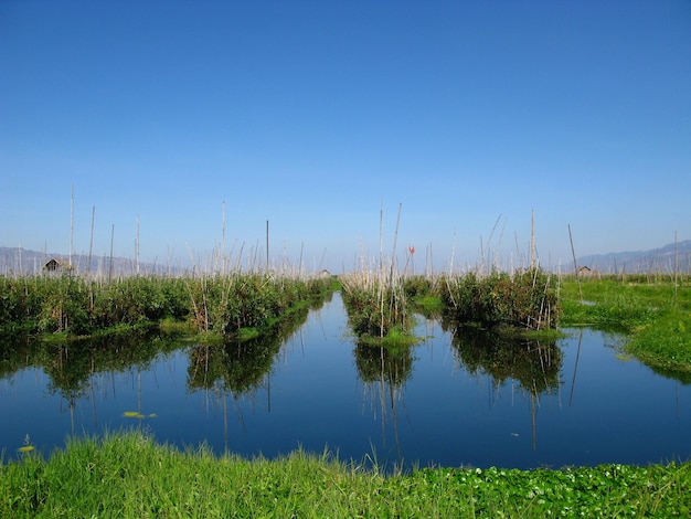 Lake Inle in de bergen van Myanmar