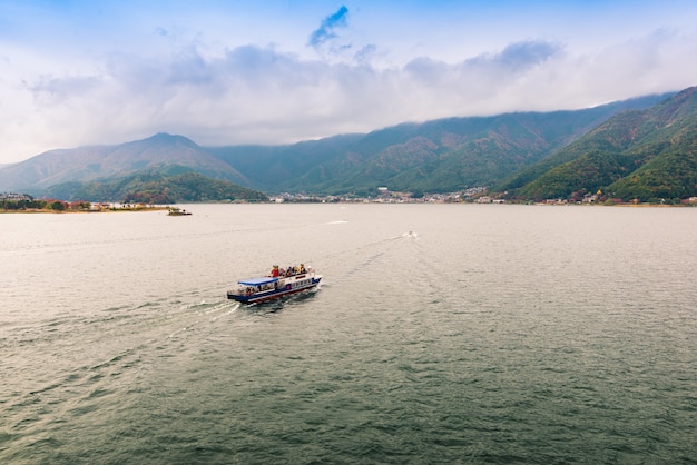 Lake kawaguchi in Japan