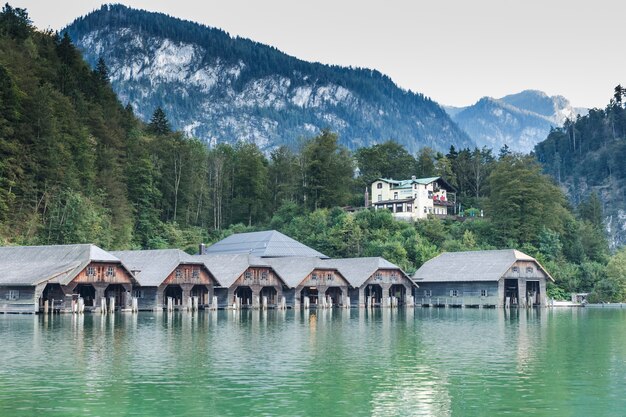 Koenigssee Lake Berchtesgadenバイエルン州ドイツ