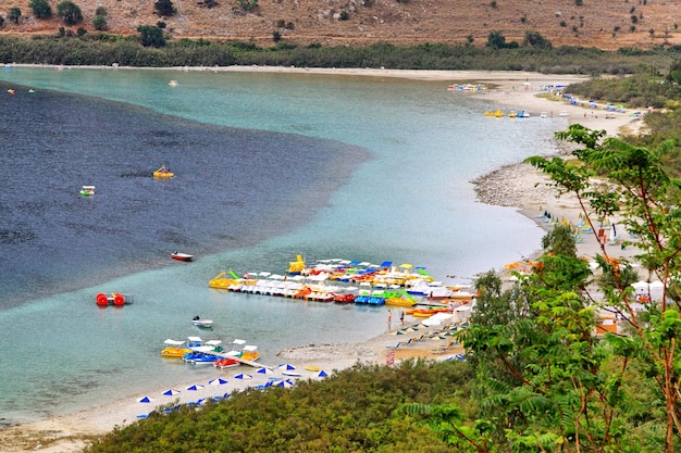 Lake Kournas at island Crete in Greece