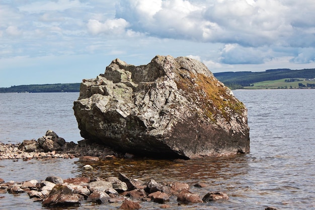 Lake Loch Ness in Scotland UK