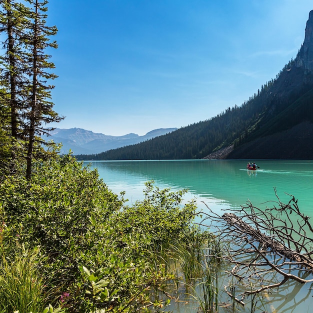 Lake Louise Canoe tour at the banff national park canada