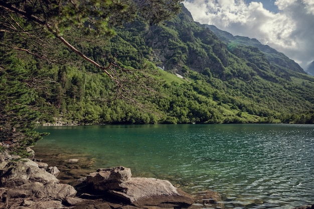 lake in mountains