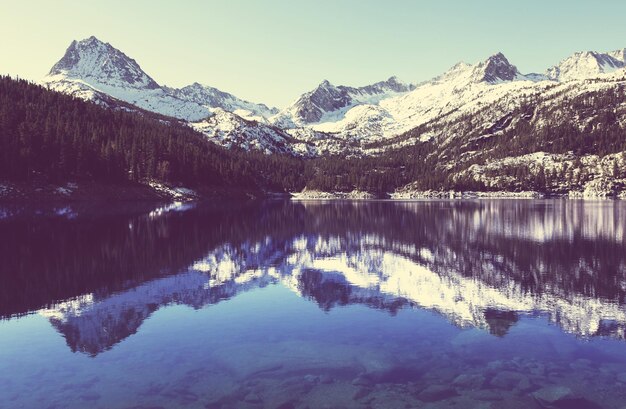 Lake in mountains