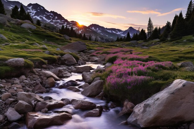 lake in the mountains