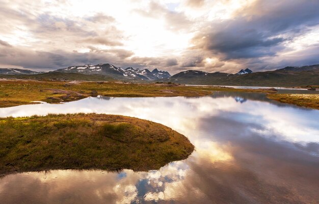 ノルウェーの湖