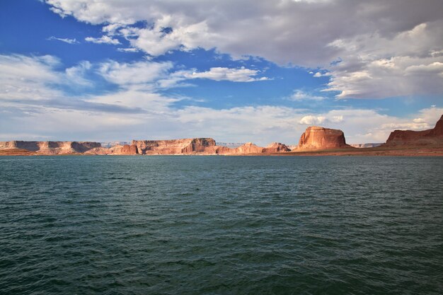 Lago powell in arizona, paige, stati uniti d'america