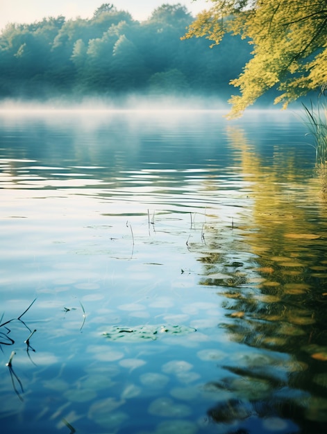 A Lake Reflecting the Beauty of Trees