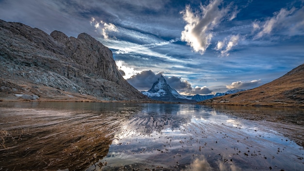 Lake Rock Mountain landschap landschap