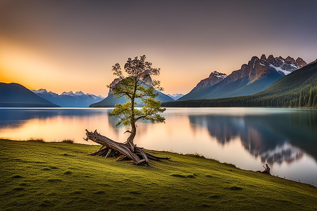 Фотография на берегу озера