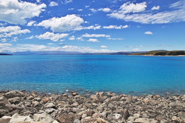 Lago dell'isola del sud, nuova zelanda