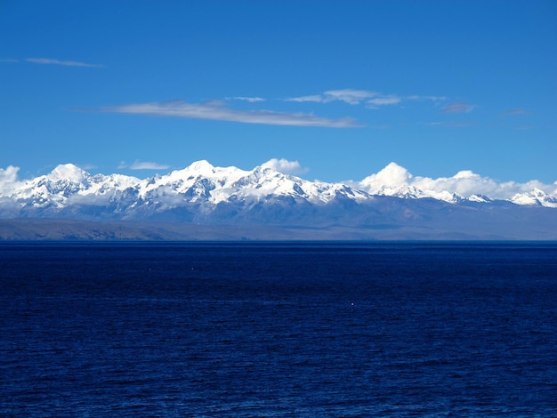 Lake Titicaca in Andes Copacabana Bolivia