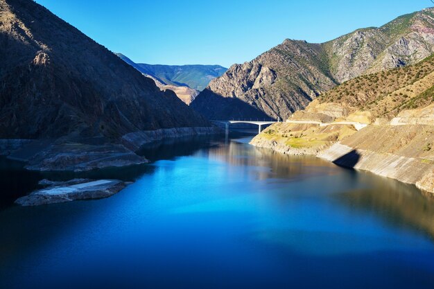 Lake in Turkey. Beautiful mountains landscapes.