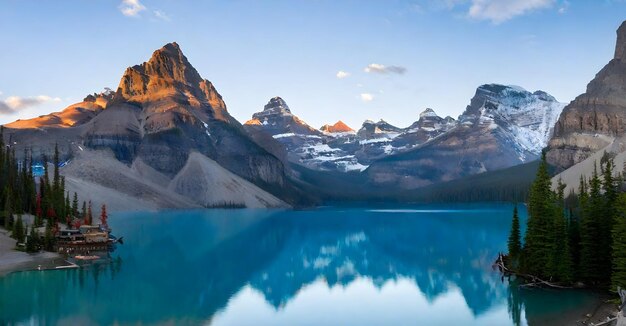 lake with a view of the mountains