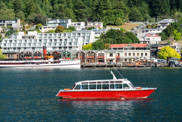 Lakefront of Queenstown City, New Zealand