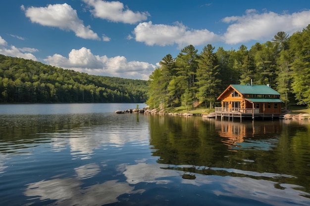 Lakeside Fire Pit at Cozy Wood Cabin