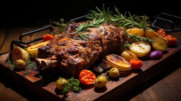 Lamb Roast Traditional Easter Dish Celebrated Worldwide