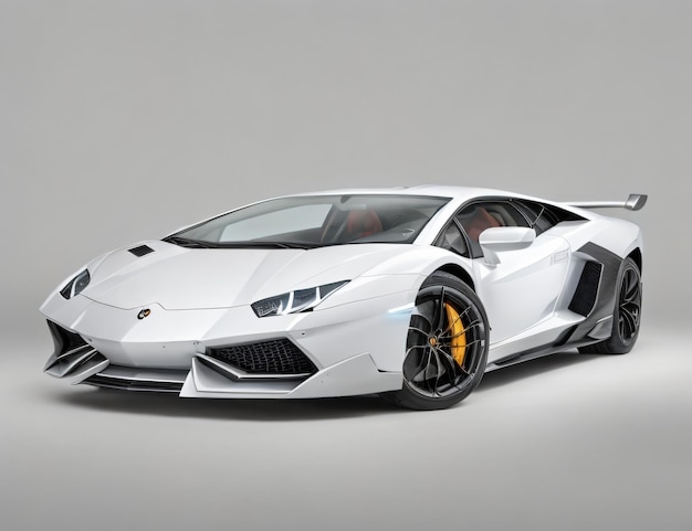 Lamborghini auto geïsoleerd op witte achtergrond