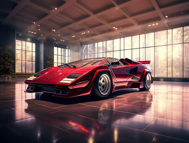 Lamborghini Countach exhibition