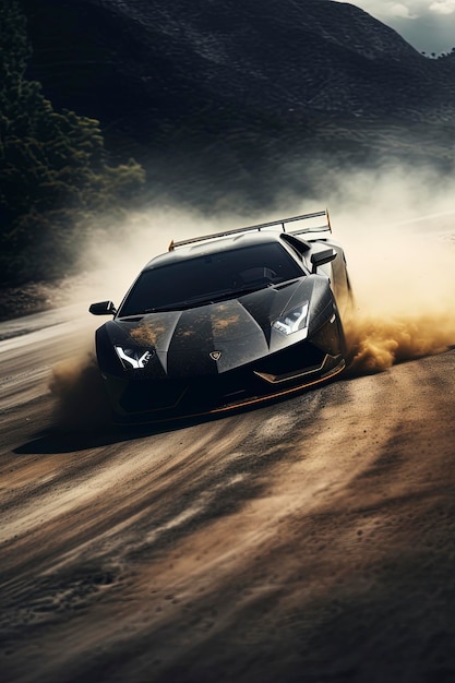 Lamborghini huracon drifting