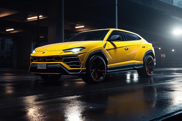 Lamborghini Urus Спорткар Суперкар Спорткар Элегантный спортивный автомобиль Мощные автомобили роскошные автомобили автомобиль Автомобиль автомобильный AI