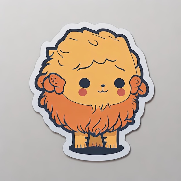 a lambutan sticker animation style simple cute