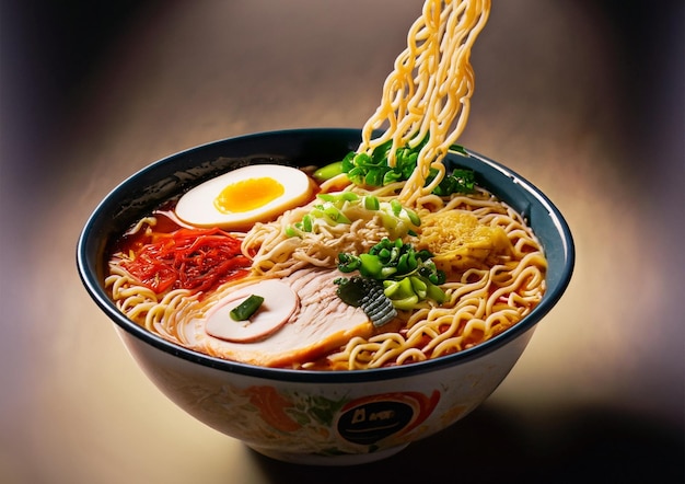 Photo lamen oriental gourmet