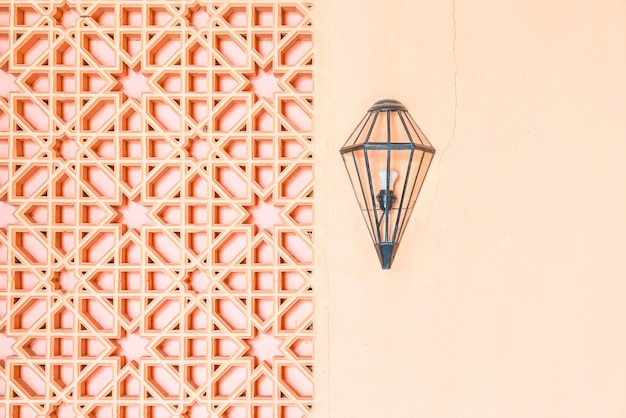 Foto decorazione della lampada in stile marocchino