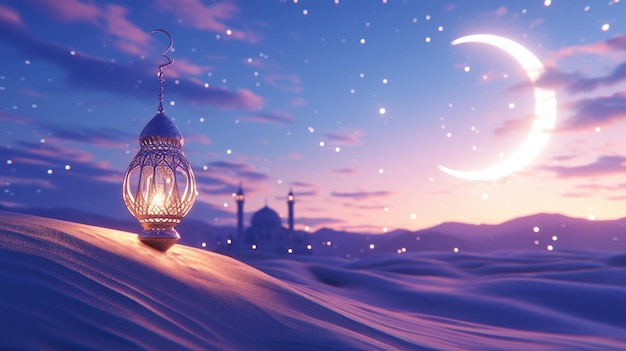 lamp in the desert