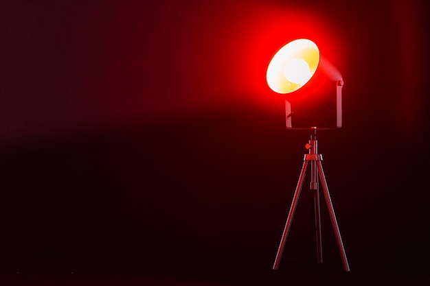 Lamp met rood licht