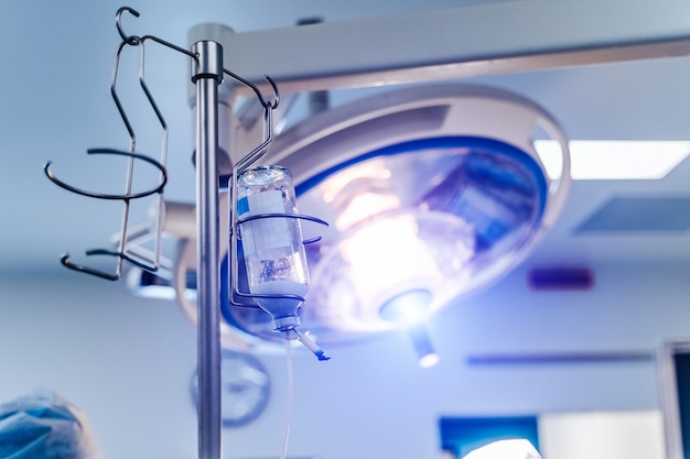 Lamp in operating room in hospital