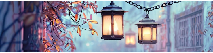 Photo a lamp outside with a tree in the background