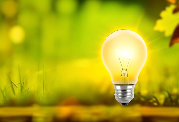Lamp tegen de achtergrond van de natuur