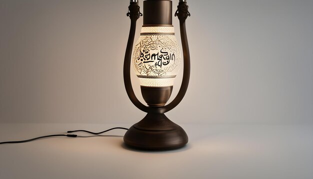 Photo a lamp that has the word  santa rosa  on it