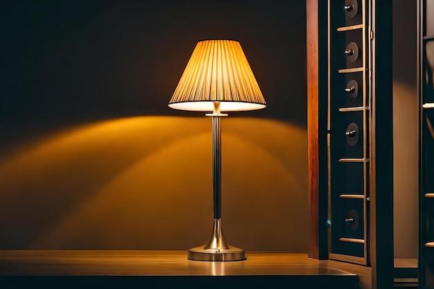 Лампа, которая стоит на столе