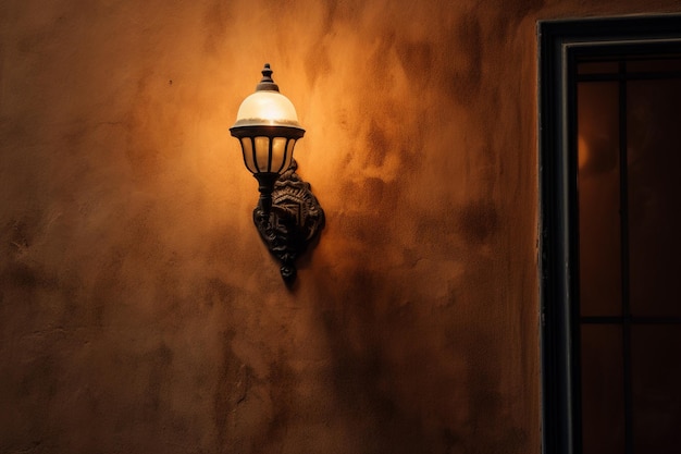 Foto lamp voor een muur