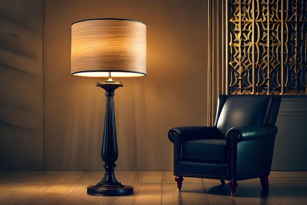 лампа с коричневым оттенком с надписью " лампа "