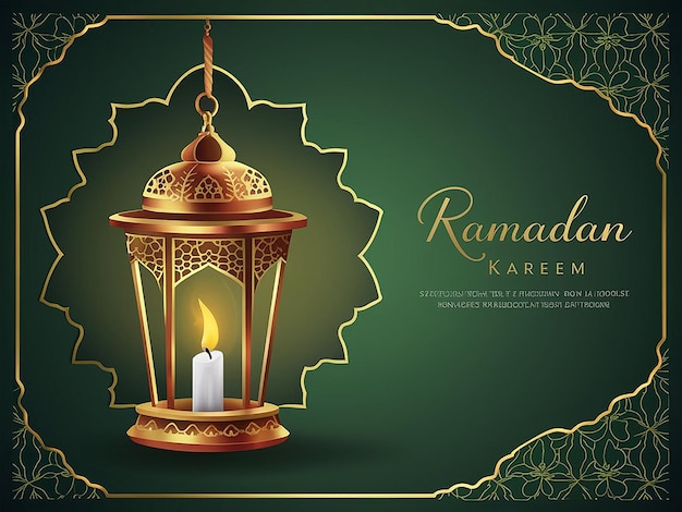 a lamp with a candle on a green background