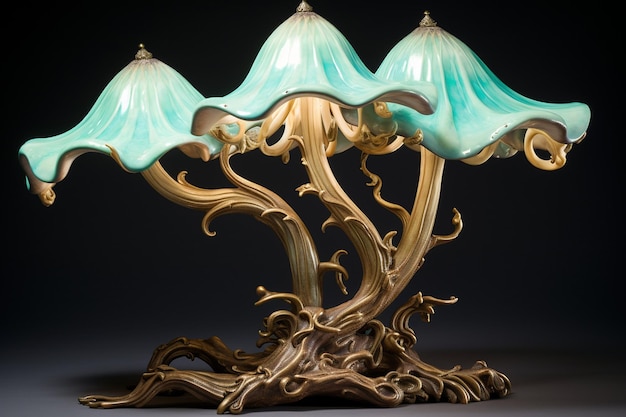 Lamp with fantasy futuristic design