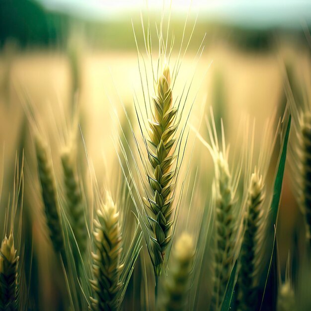 Landbouw Plant Spike Field in de natuur