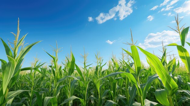 Landbouw van maïs op het veld