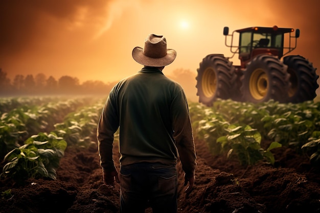 landbouwfotografie met tractor in het veld