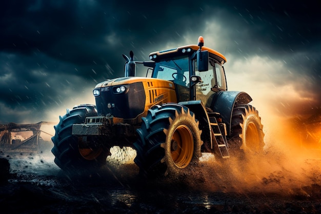 landbouwfotografie met tractor in het veld