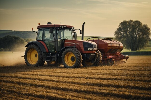 Landbouwmachines in een veldlandbouwsector ar c